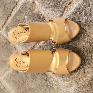Jessica Simpson Tan Heels Size 7.5